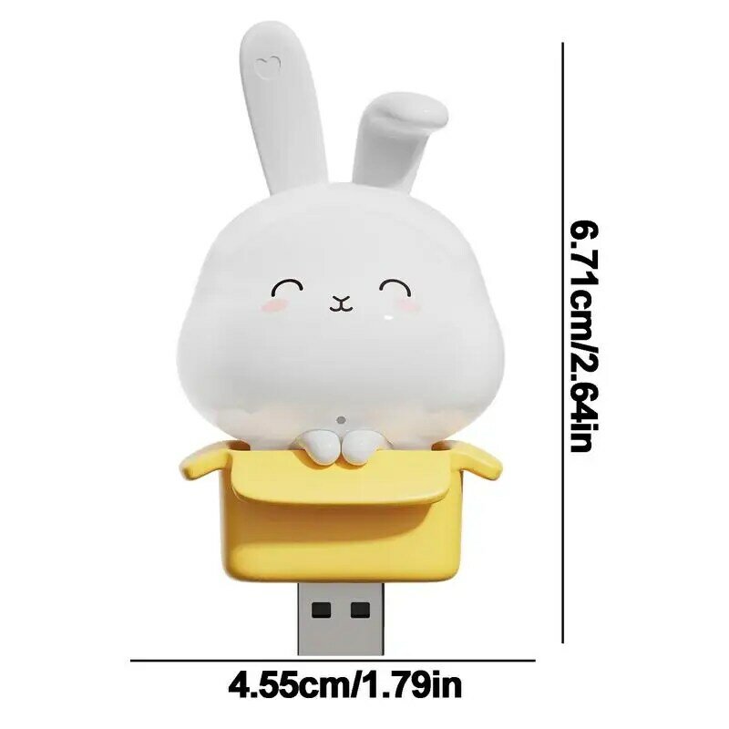 Kawaii Tier führte Nachtlicht Mini USB Plug Lampe Kätzchen Hase Welpe Schlaf lampe Cartoon Tier Dekorationen Geburtstags geschenke