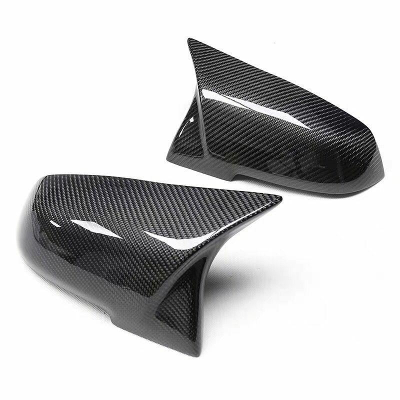 Tapa de cubierta de espejo retrovisor negro de carbono para BMW Serie 1, 2, 3, 4 X M, 220i, 328i, 420i, F20, F21, F22, F23, F30, F32, F33, F36, X1, 2 piezas