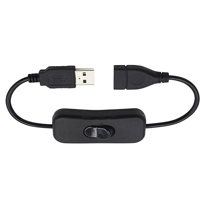 28cm USB-Kabel mit Ein-/Ausschalter Kabel verlängerung umschalten für USB-Lampe USB-Lüfter Strom versorgungs leitung langlebiger Adapter Stecker auf Buchse