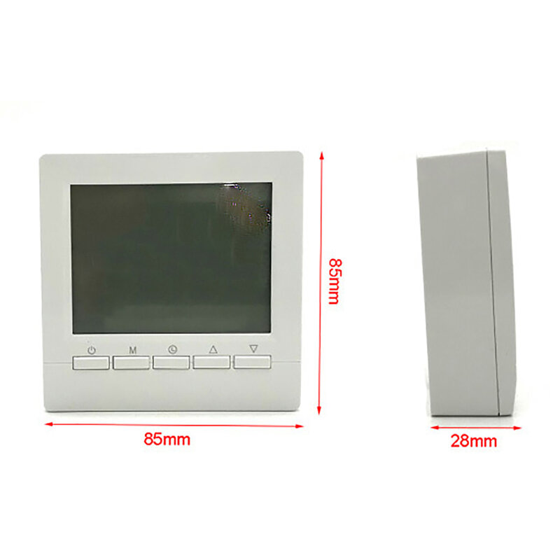 デジタル暖炉サーモスタット,LCDディスプレイ付きインテリジェントサーモスタット,温度コントローラー
