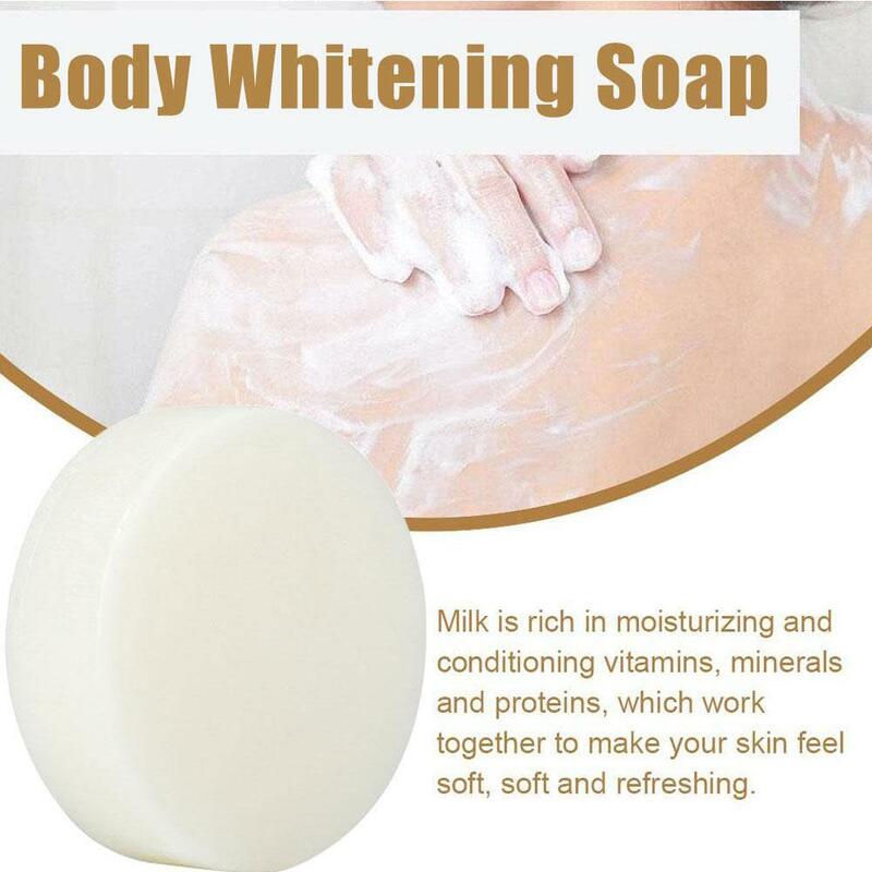 Jabón blanqueador corporal para axilas y rodillas, eliminación de piel de pollo, manchas oscuras, hidratante, ilumina el cuidado corporal