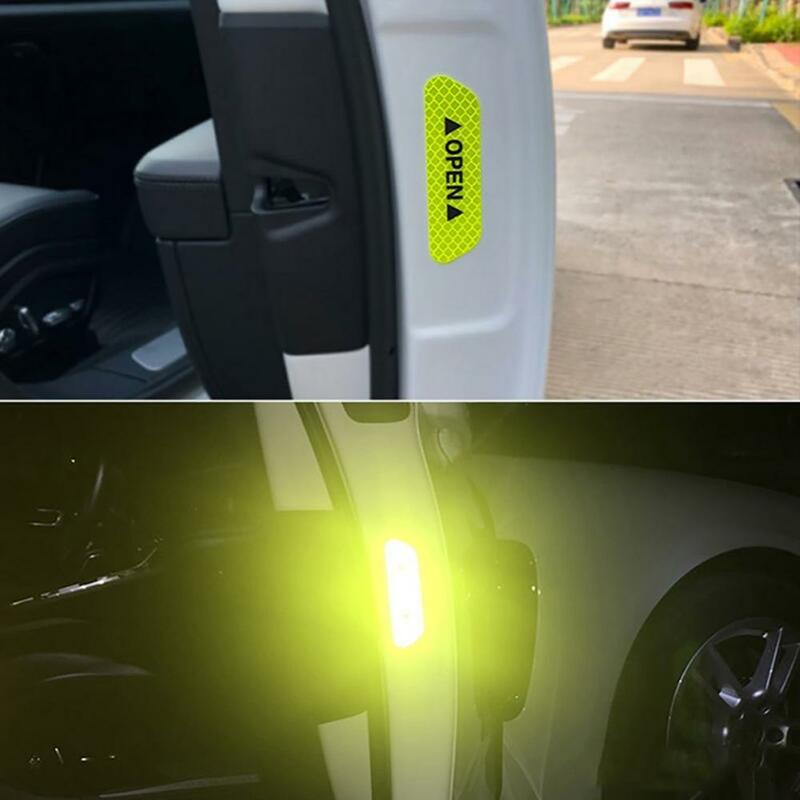 4 шт., светоотражающие наклейки для дверей автомобиля