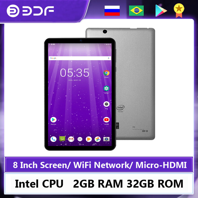 Baru 8 Inci WiFi Tablet PC Android 6.0 Quad Core 2GB RAM 32GB ROM Wi-Fi Bluetooth Google Store Tablet Android Murah dan Sederhana
