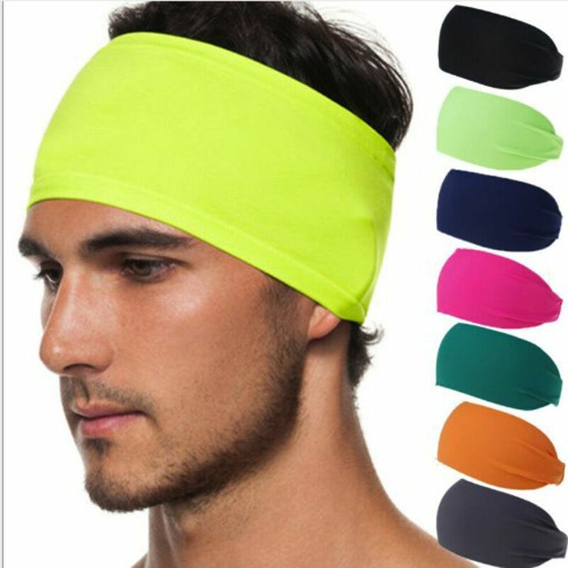 Absorbent Cycling Yoga Sport Sweat Headband For Men and Women Yoga Hair Bands Head Sweat Bands Sports Running Safety Sweatband
