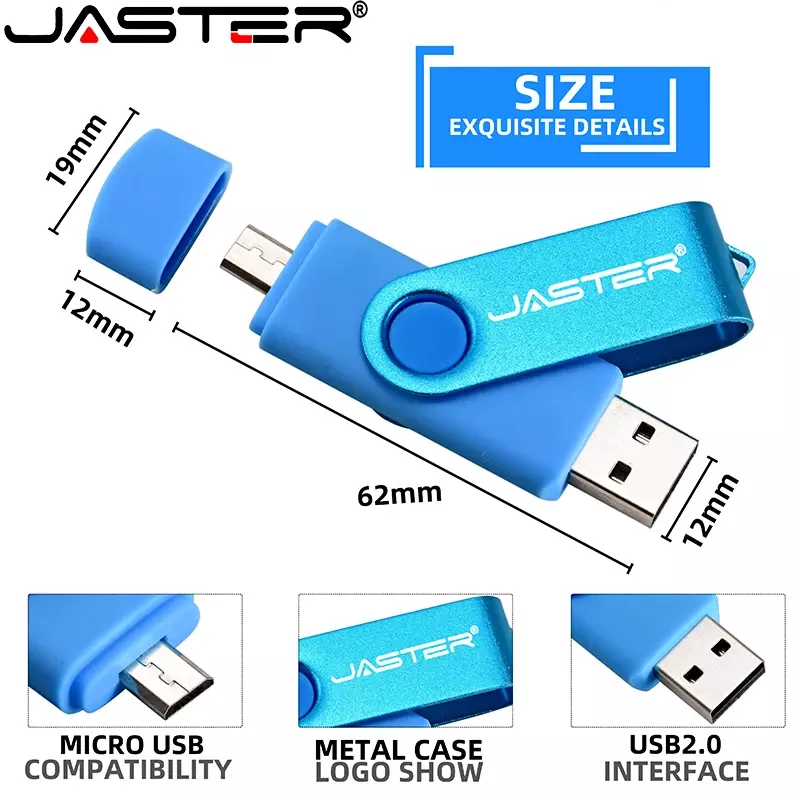 USB флеш-накопитель OTG 3 в 1, высокоскоростной флеш-накопитель 64 ГБ, 32 ГБ, фотоадаптер в подарок, 16 ГБ, 8 ГБ, Micro USB-накопитель, красный внешний накопитель с логотипом