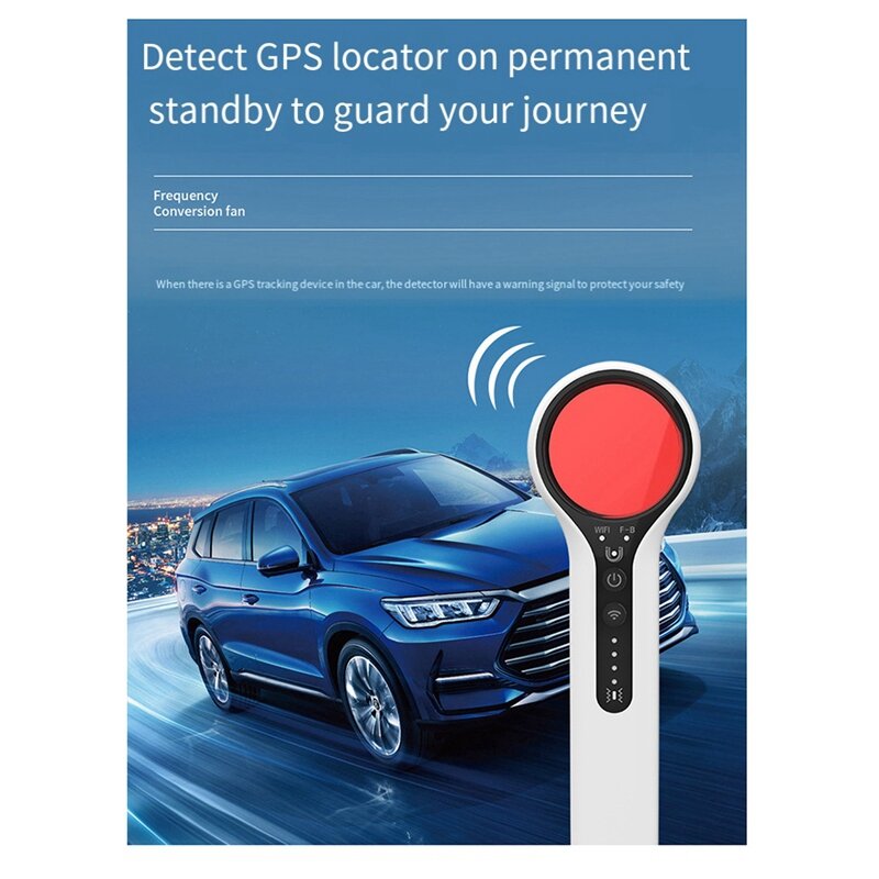 1Set perlindungan keamanan pemindai sinyal Mini portabel, pemindai Bug semua sinyal penyadap nirkabel GPS RF putih