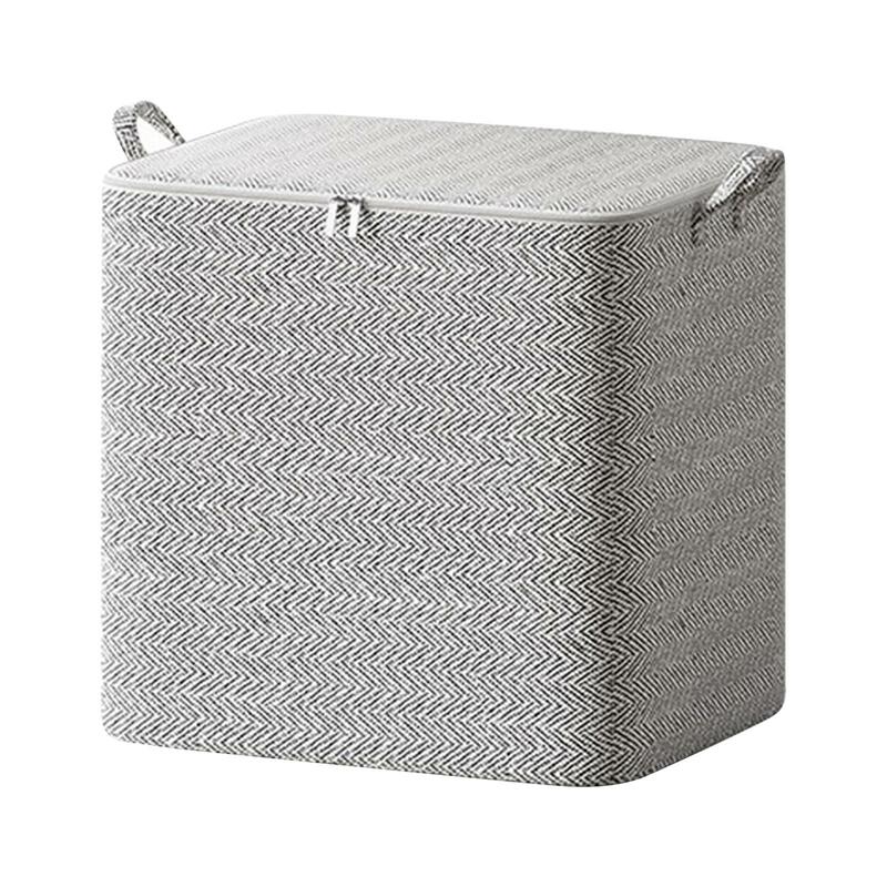 Travel Storage Bin Lightweight Non Woven Large Capacity Foldable Closet Organizer for Sweaters Clothing Blanket Toys Shoes