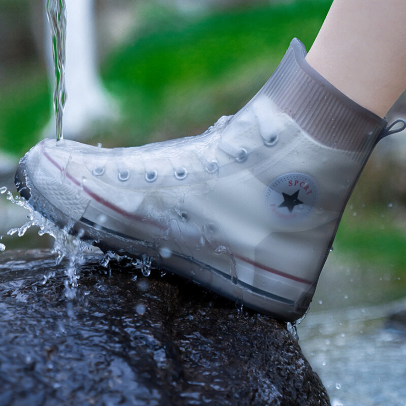 مقاوم للماء غطاء الحذاء للجنسين سيليكون أحذية حماة أحذية المطر ل داخلي في الهواء الطلق الأمطار قابلة لإعادة الاستخدام جودة عدم الانزلاق حذاء يغطي
