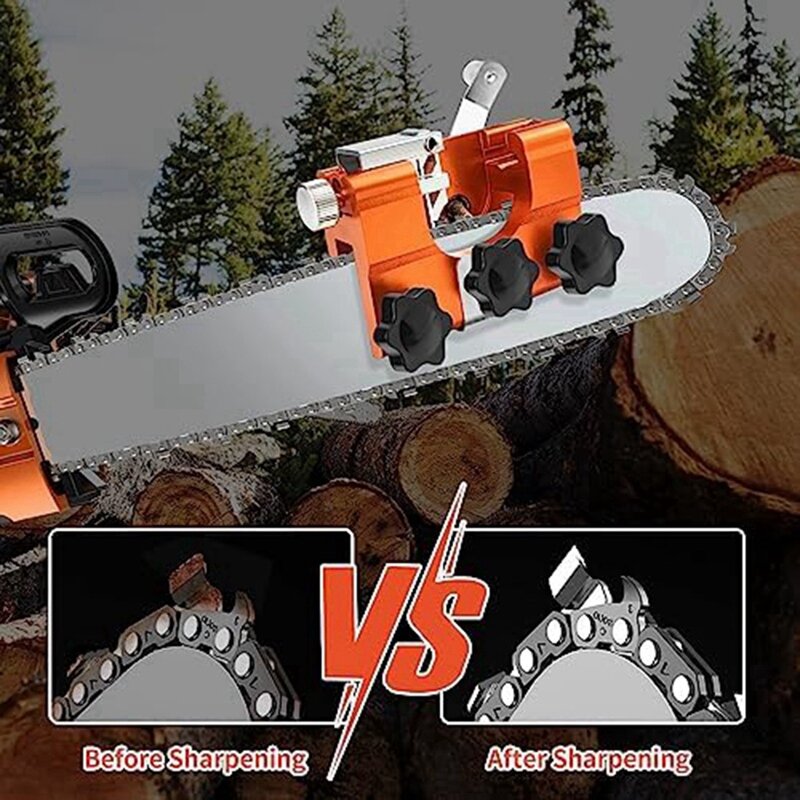 Chainsaw Sharpener Chainsaw Sharpener Jig Chainsaw Sharpener Tool Suitable For 8-22Inch Kinds Of Chain Saws