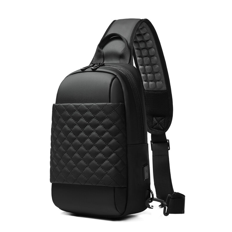 Men's Shoulder Bag Trendy Crossbody Sling Bag For 9.7 iPad Lightweight Chest Bag Large Capacity Portable Work Pack Husband Gift