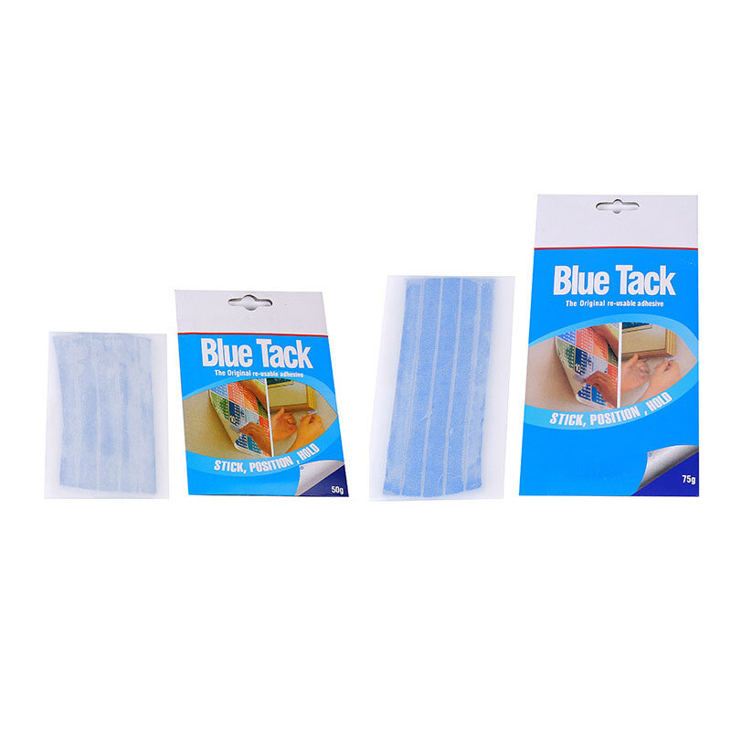 50/75G Blue Tack Reusable Adhesive Putty Sticky Tack Non-Toxic Removable Wall Safe Tack Putty for Poster Photo Frames Party