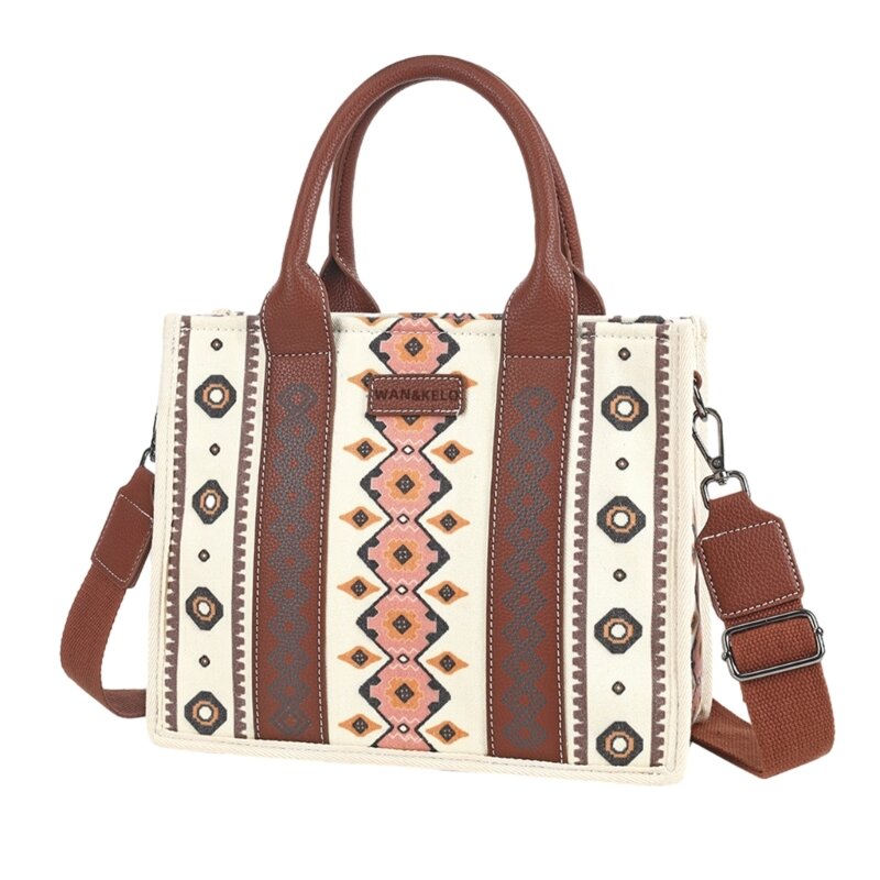 Vintage schoudertas shopper tas canvas boodschappentas grote capaciteit handtas voor meisje vrouwen boodschappentassen