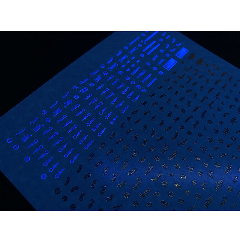 อุปกรณ์ตกแต่งแบบจำลองภาพสไลด์น้ำสำหรับยูนิคอร์น1/100มก. 02 Banshee ver.ka สติ๊กเกอร์เรืองแสงโมเดลอุปกรณ์เสริมของเล่น