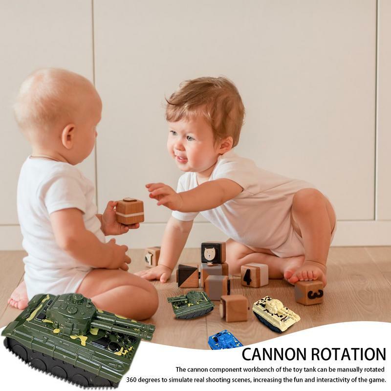 Wycofaj zabawkowy czołg Mini Tank, zabawkowy Model pchać i chodzić na czołgi na pomysłowe zabawy, upominając się o wypełniacze dla dzieci chłopców