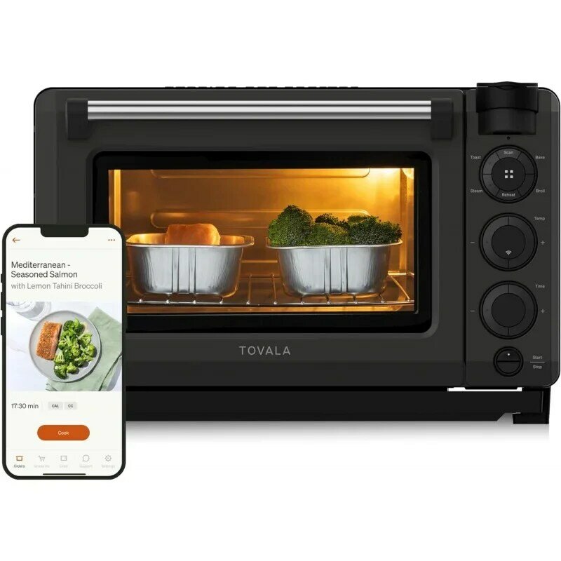 Tovala-スマートフォン制御sスマートオーブンプロ、6-in-1カウンタートップ対流オーブン、スチーム、トレイ、空、焼き、ブロイル、リセット
