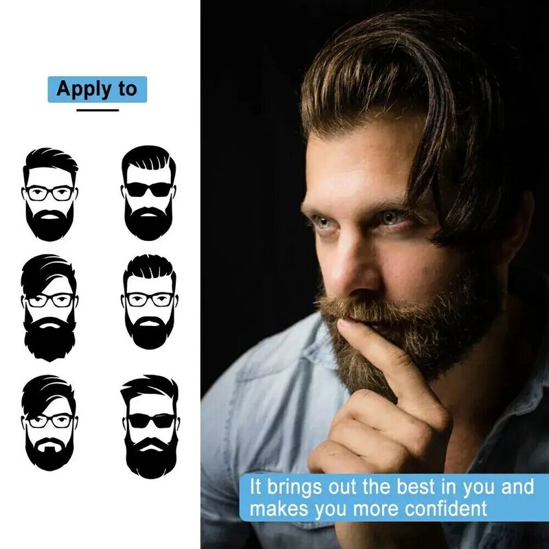 Alisador de barba para hombres, peine de barba, alisador de pelo eléctrico multifuncional, estilizador de barba