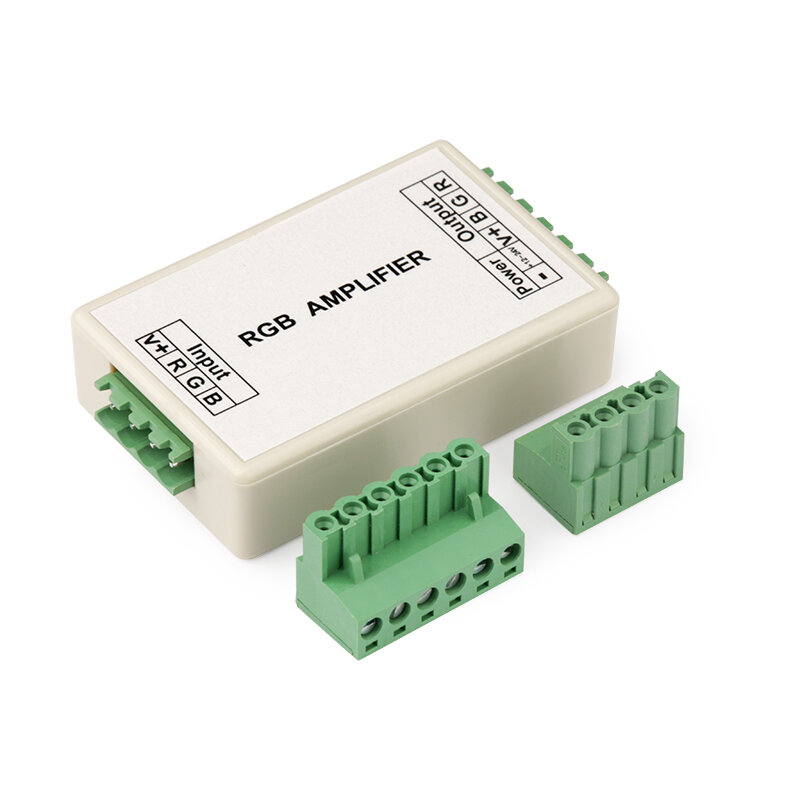 مكبر كهربائي صغير RGB 3X4A ، يستخدم لتحسين قوة وحدة تحكم RGB ، متوافق مع وحدة تحكم PWM تقريبًا