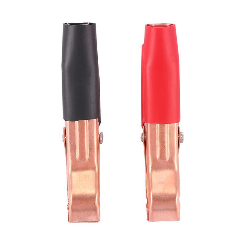 2 Piece Alligator Clips Wide Applicable Copper Chargers Small Easily Use Simple Design Battery Clamp Crocodile Clip