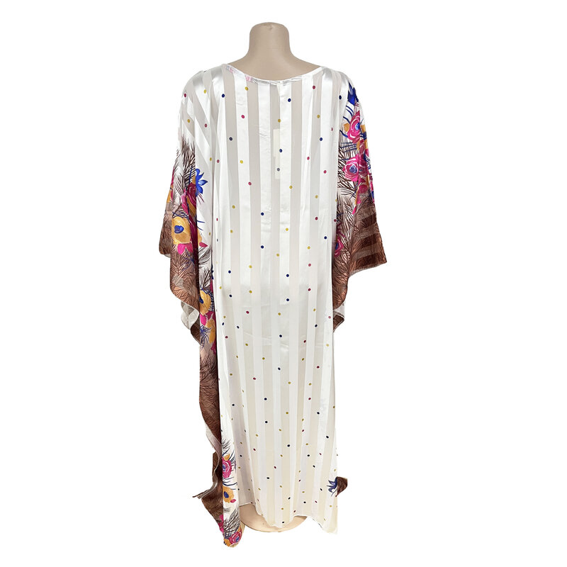 2023 New Middle East Beads stampato abito lungo allentato abito da donna africano donna 008 #