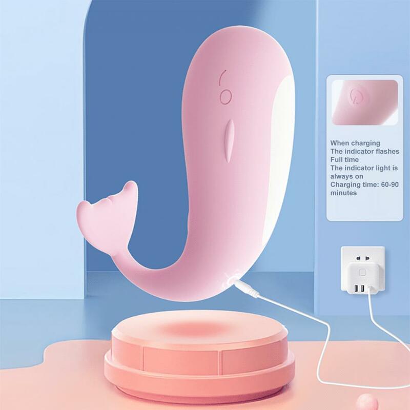 Stimolatore del clitoride del punto G di forma della balena delle donne senza fili di sforzo di sollievo per la femmina