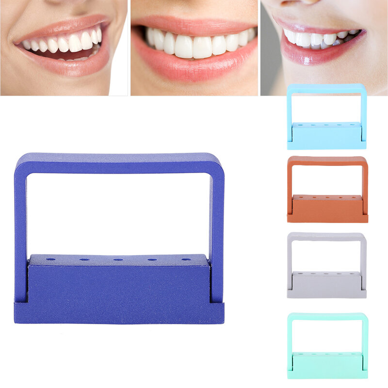 10Pcs 5 Gaten Plastic Dental Desinfectie Dozen Autoclaaf Sterilisatie Case Highspeed Naalden Bestanden Houder Voor Plaats Oral Care