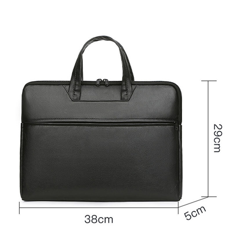Valigetta in pelle Pu borsa da uomo borsa a tracolla borsa da ufficio per Laptop borsa da lavoro a tracolla nera per documenti Designer