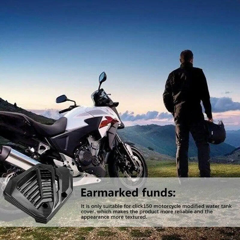 Motorrad Wassertank Abdeckung Boost Click150 Leistung & Stil E Schutz Kohle faser Wassertank Abdeckung und Schutz