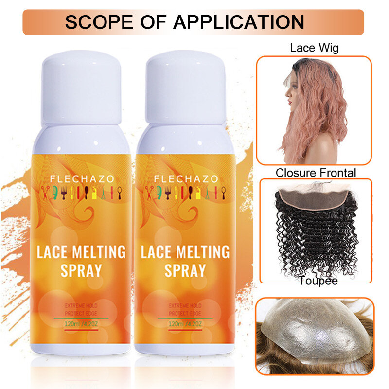 Lace Melting Spray Dry Quick odore Nice Hold ottimo Spray fuso in pizzo per parrucca Glueless Holding Power parrucca Spray Bond colla e fascia