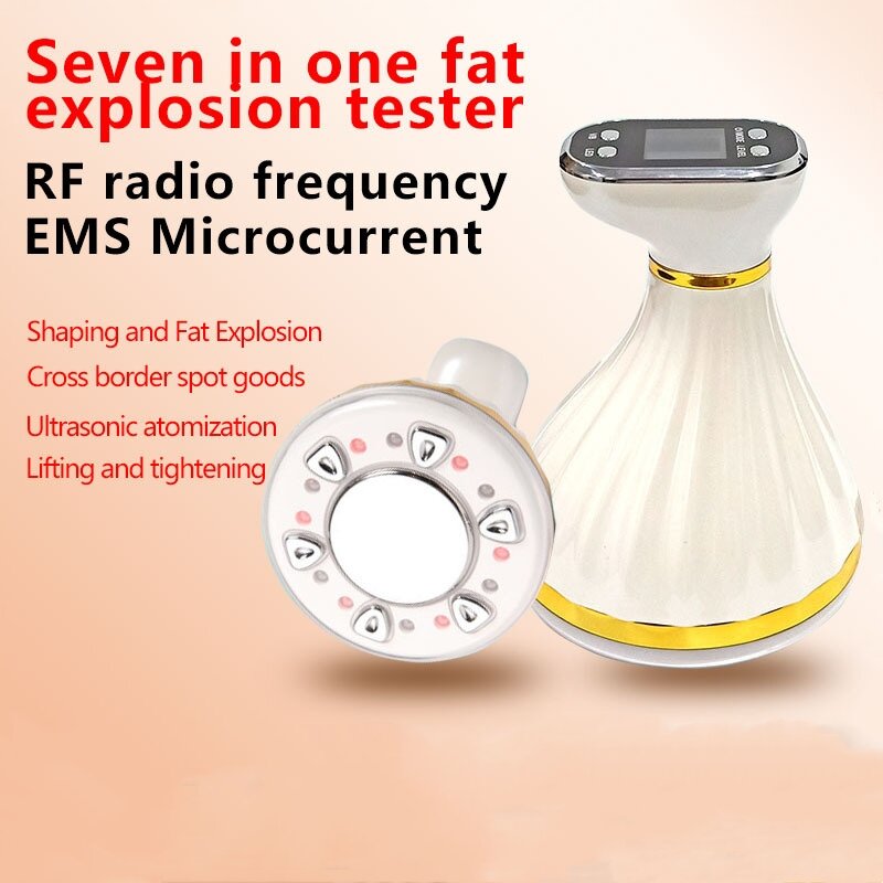 Ultrasonic fat burning weight loss instrument RF beauty instrument massage shaping slimming introduction instrument gift