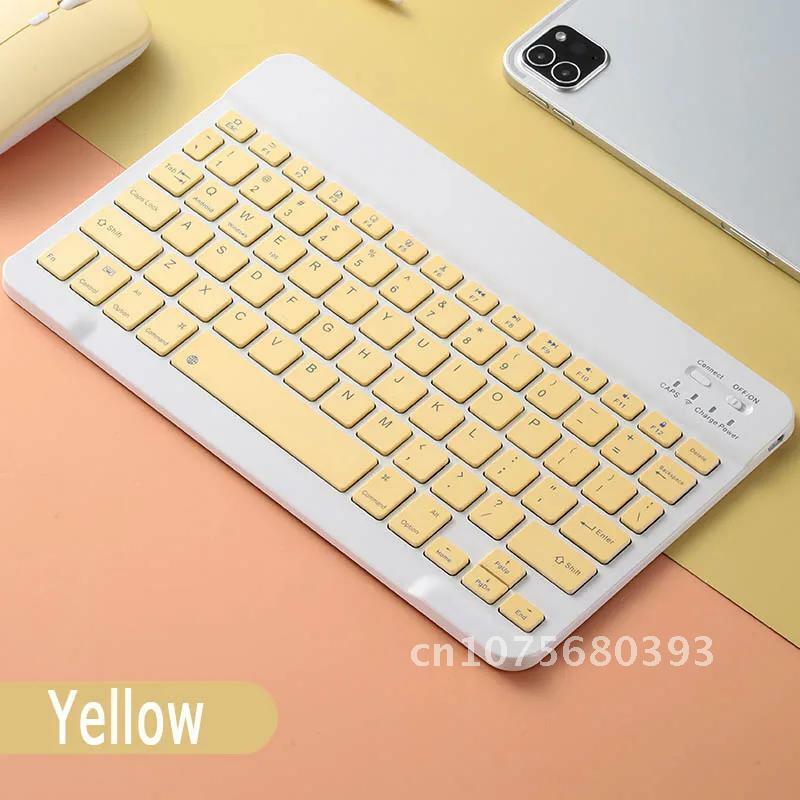 Mini teclado Bluetooth portátil para tableta, Android, iOS, Windows, teclado inalámbrico para iPad, teléfono, 10 pulgadas