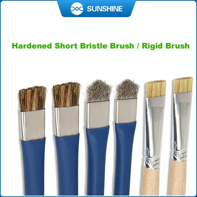 SUNSHINE SS-022B Safe Brush Anti-Static Motherboard PCB Cleaning Brush for Mobile Phone Repair Tools Kit Double Head Convenience