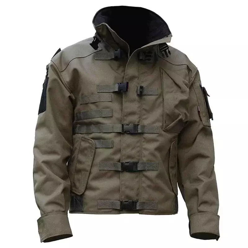 Wysokiej jakościowa kurtka męskie wodoodporne, odporne na zużycie, kurtki z kieszeniami płaszcz wiatroszczelny do wędrówek na świeżym powietrzu