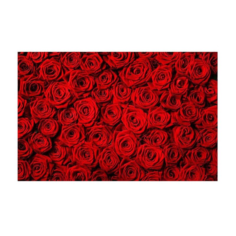 New Valentine Theme Happy Valentines Day Photo Props Polyester Cloth Banner Roses Background San Valentin DecoraçãO Mariage New
