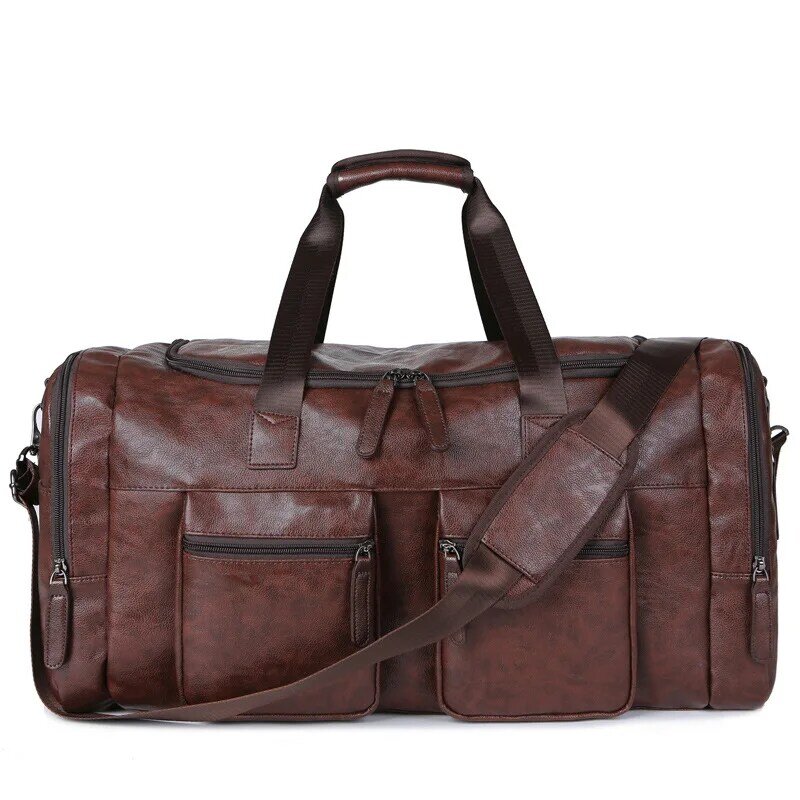 Bolsa de viaje de gran capacidad Unisex, paquete deportivo de viaje corto, bolsa de equipaje de mano, bolsa de mensajero de hombro de viaje de marca de lujo, moda