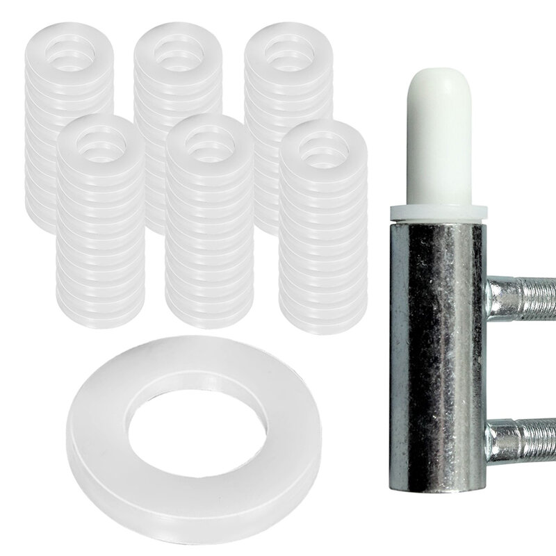 60 шт., белые пластиковые кольца для дверных шарниров 0,5-1,2