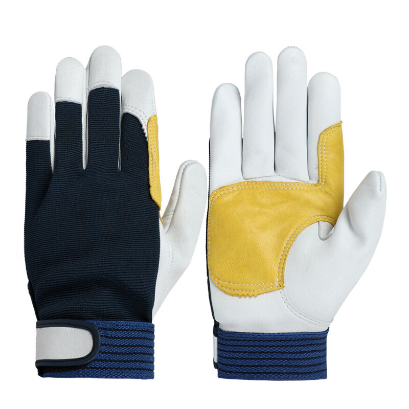 Work Gloves Sheepskin Driver Safety Protection Wear Safety Workers Welding Gloves Repair Protective Gloves