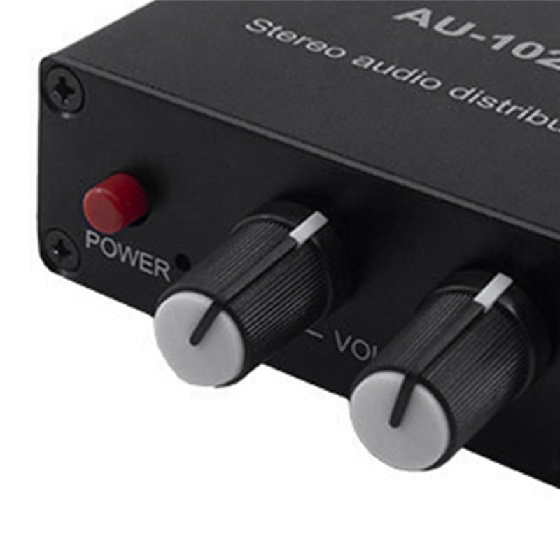 Аудиораспределитель стерео аудио микшер 1 вход 2 Выход многоканальный RCA сплиттер для усилителя мощности активное аудио