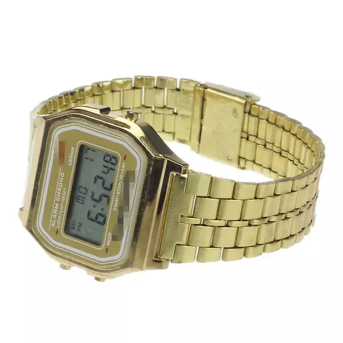 어린이용 F91W 디지털 손목 시계, 다기능 알람 전자 시계, 스테인레스 스틸 LED 스톱워치 시계