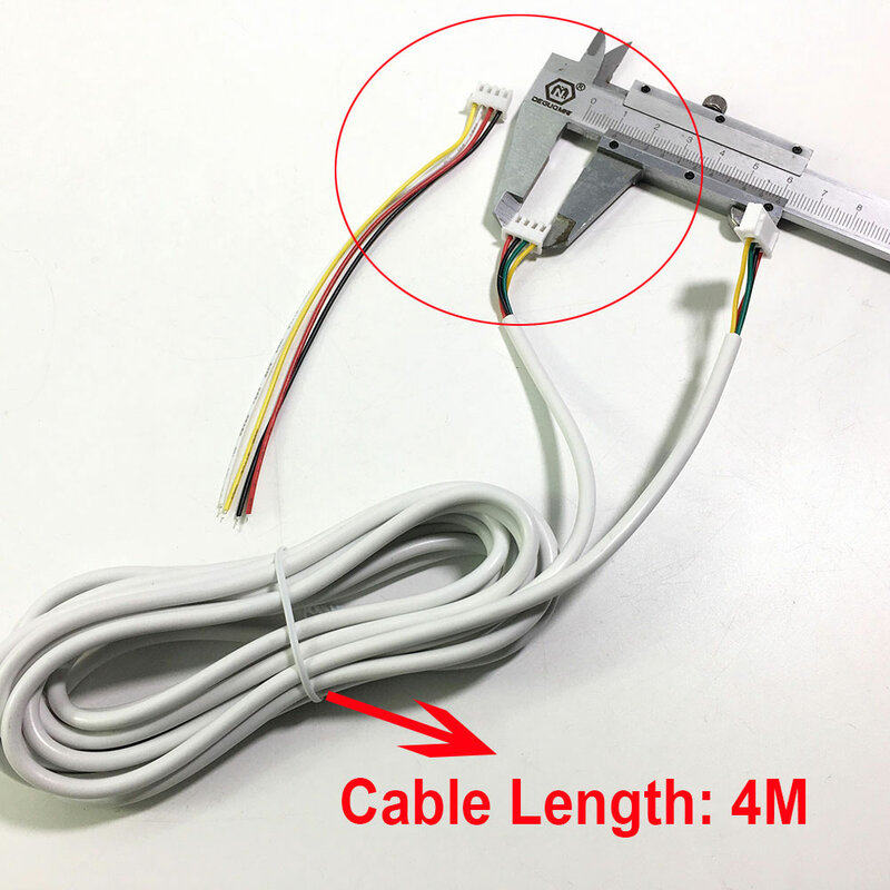 4 Wire Copper Line for Video Intercom Color Video Door Phone Doorbell Wired Intercom Cable