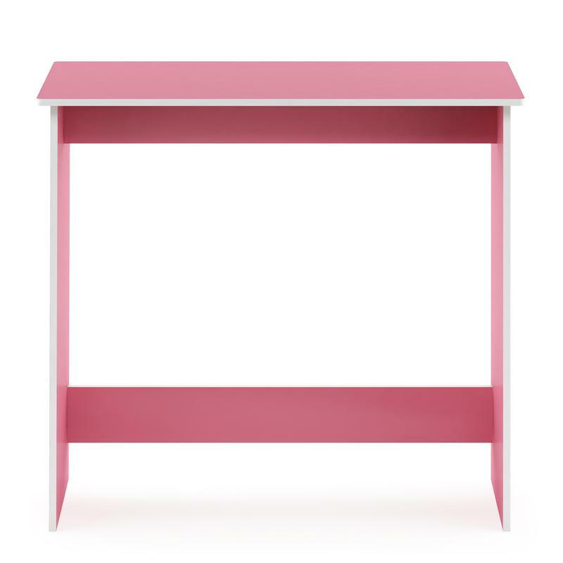 Mesa de estudio simplista, color rosa