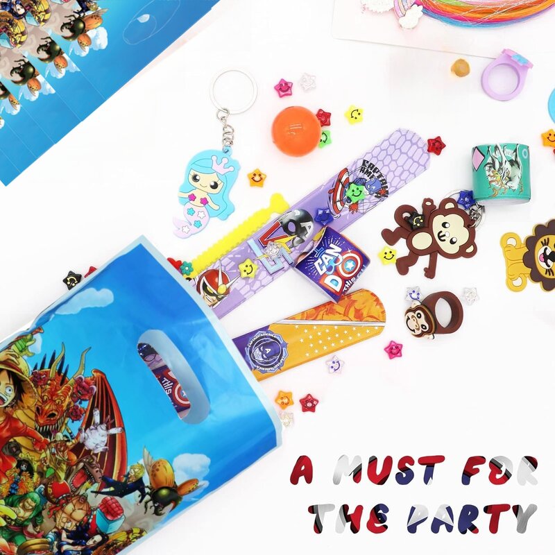 One Piece Bolsas de regalo de una pieza, decoración de fiesta de cumpleaños, bolsas de regalos de Luffy, bolsa de dulces, Baby Shower, regalos para niños, favores para suministros de fiesta
