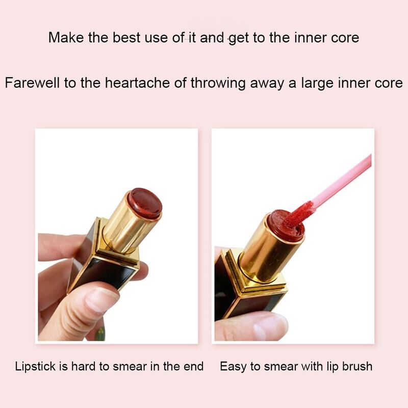 100Pcs Disposable Makeup Tool Swab Portable Mascara Applicator Lip Brush Clean Lipstick Wand
