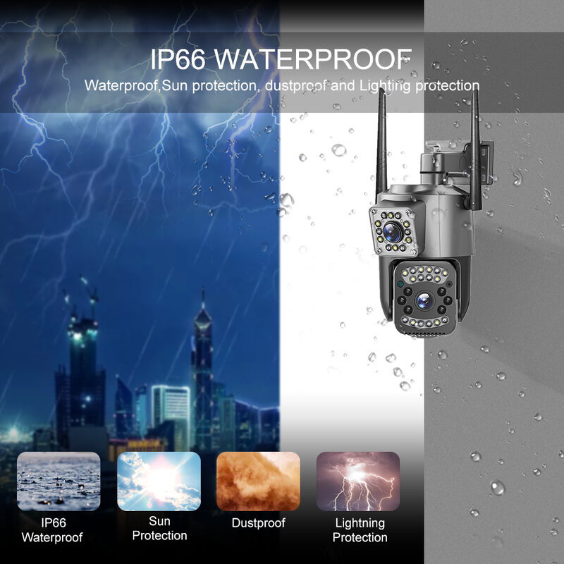 IP-камера видеонаблюдения V380 Pro, 4K, 4 МП, Wi-Fi, SIM-карта 4G
