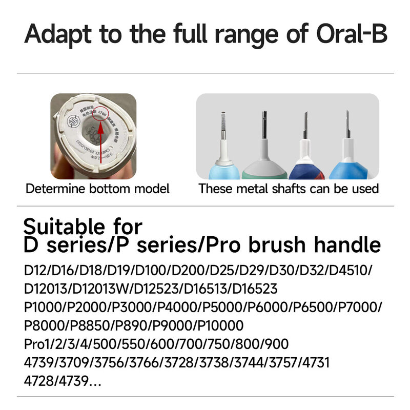 Cabeças de Substituição Escova Elétrica para Oral, Sensitive B Escova de Cerdas, D100, D25, D30, D32, 4739, 3709, 3744