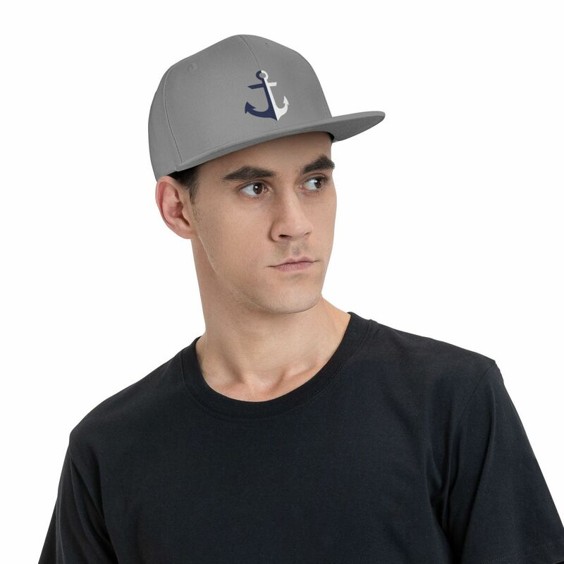 Jangkar Nautical Captain topi bisbol pria, topi Snapback jangkar Hip Hop dapat disesuaikan musim panas