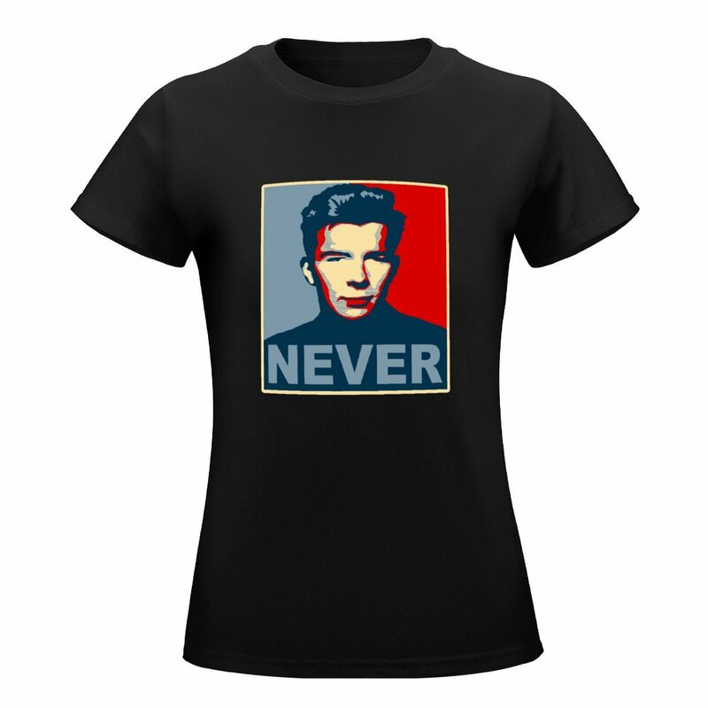Never Gonna Give Up Hope T-Shirt funny lady clothes kawaii clothes Female clothing Womens clothing