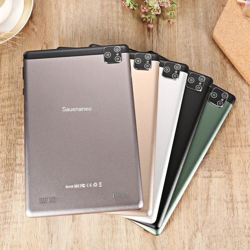 Sauenaneo-Tablet PC, 8.0 ", 4GB RAM, 64G, 1280x800 Display Screen, Função de Chamada Telefônica, Android 9.0, 4000mAh, Novo