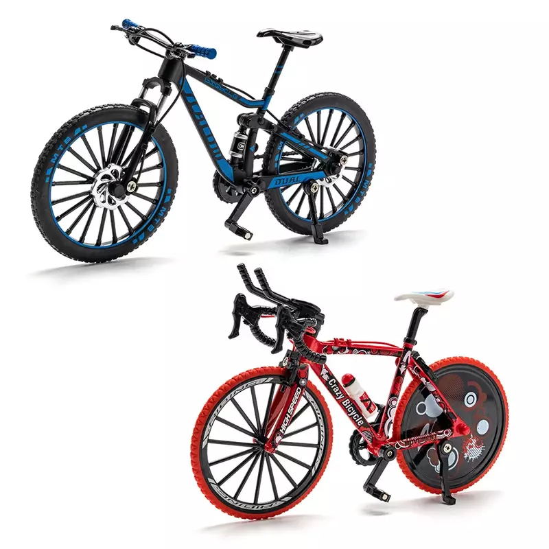 1:8 Mini Model rower ze stopu górski rower szosowy modele wysokiej symulacji kolekcja ozdób zabawki prezenty