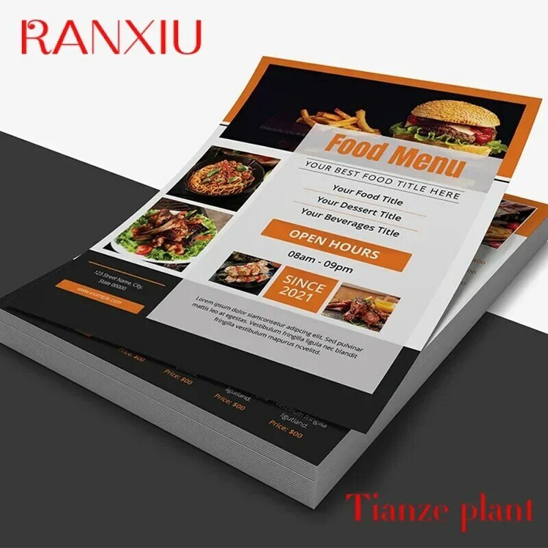 Custom Customized Print Flyers A5 A6 130gms Paper Printed Poster Color Advertising Flyer Poster