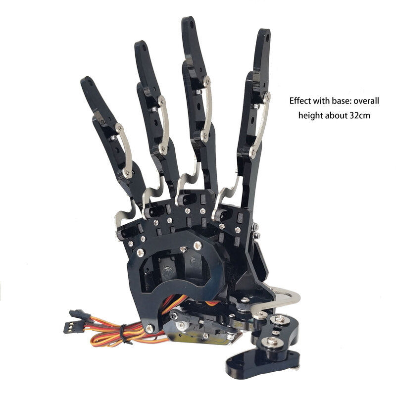 5 Dof Robot artiglio a mano Robot umanoide bionico assemblato manipolatore meccanico artiglio per Arduino UNO programmazione Robot Kit fai da te
